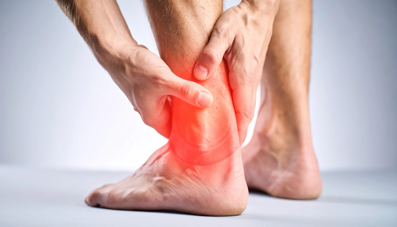 Hey Body - Rotlicht Anwendung/Therapie - Painful ankle injury